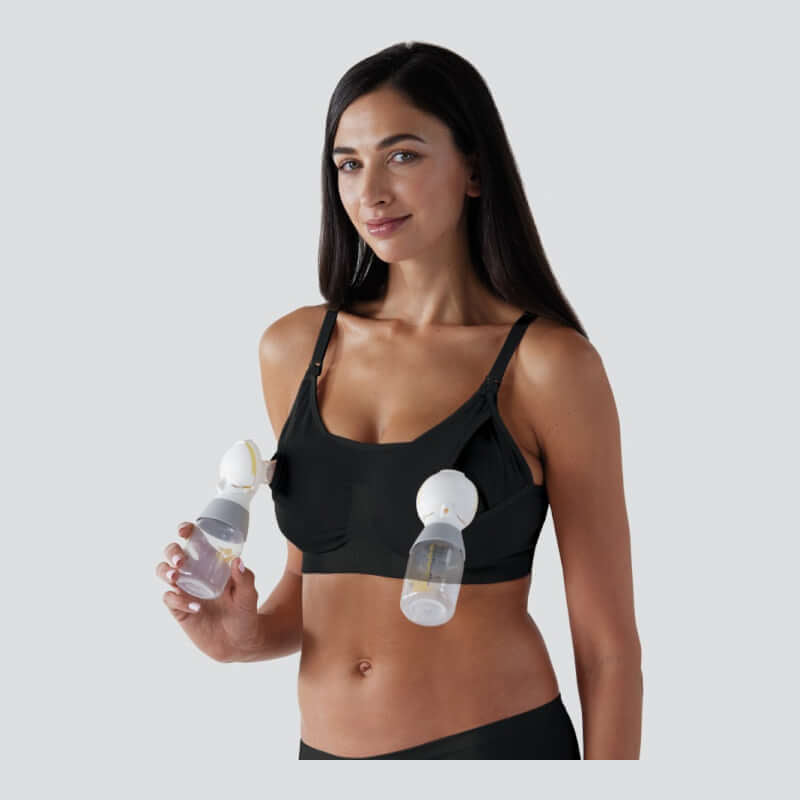 Bravado Designs 2-in-1 Pumping and Nursing Bra - Black