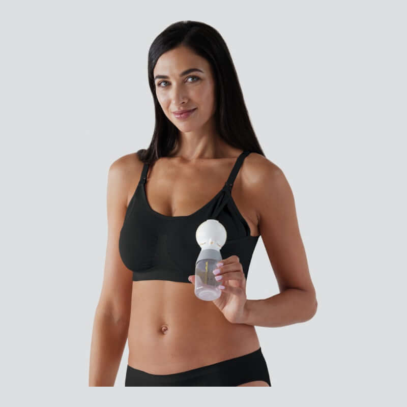 Bravado Designs 2-in-1 Pumping and Nursing Bra - Black