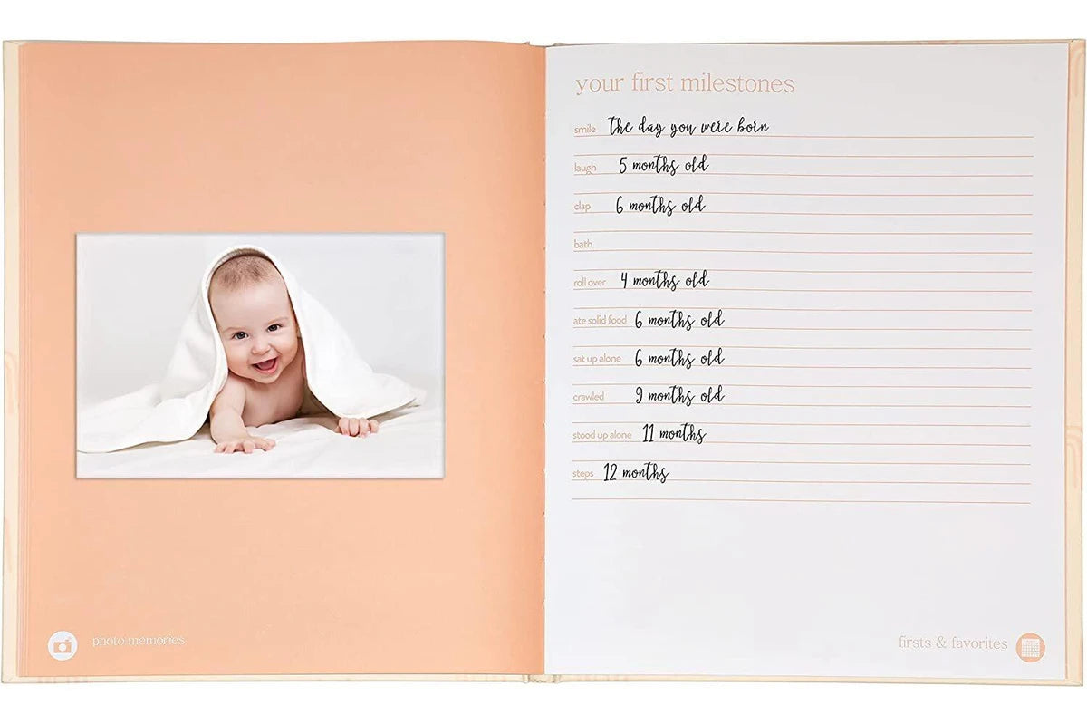Rainbow Babybook - Blush
