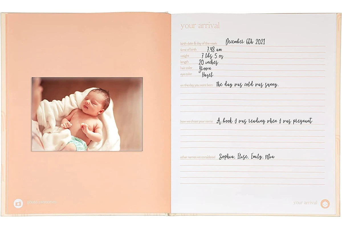 Rainbow Babybook - Blush
