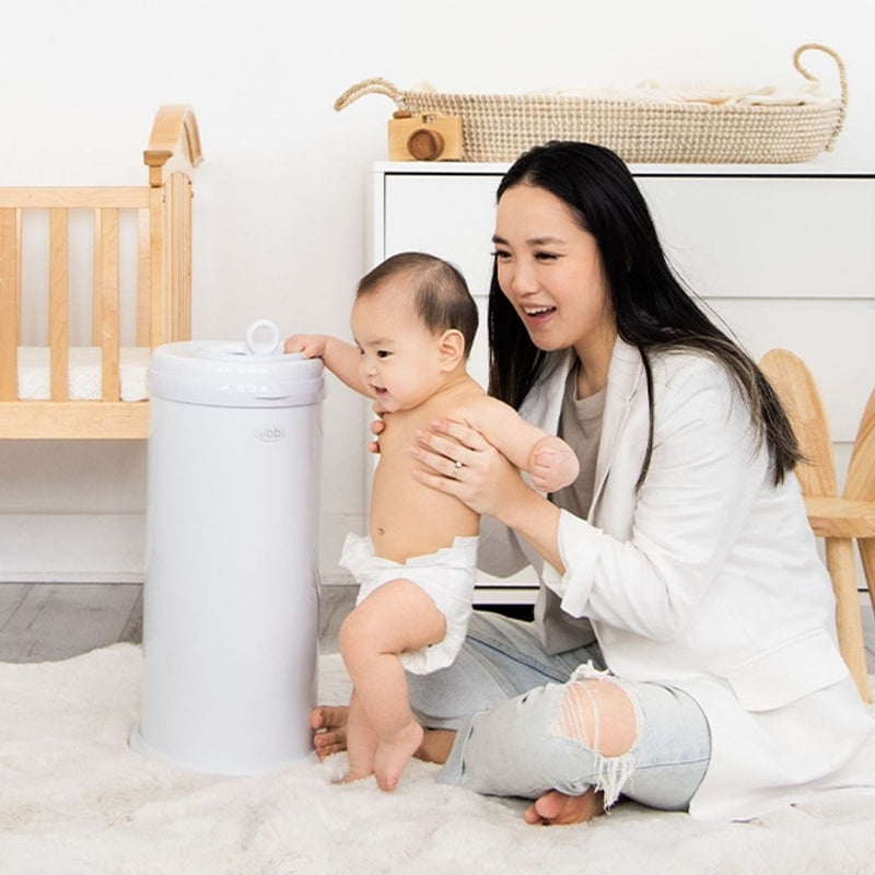 Ubbi Nappy Bin - Matte White