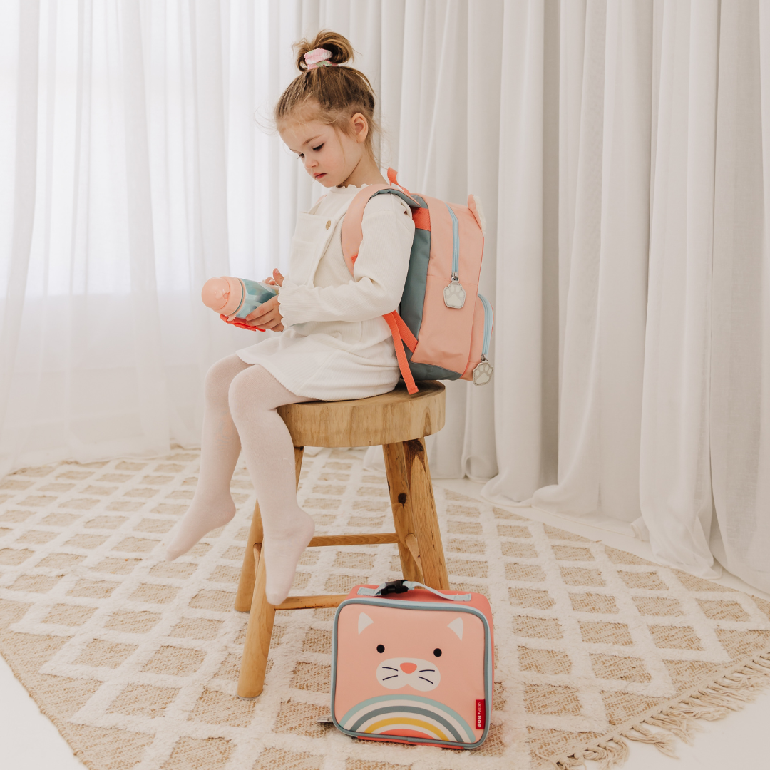 Skip Hop ZOO PP Straw Bottle 390ml - Cat