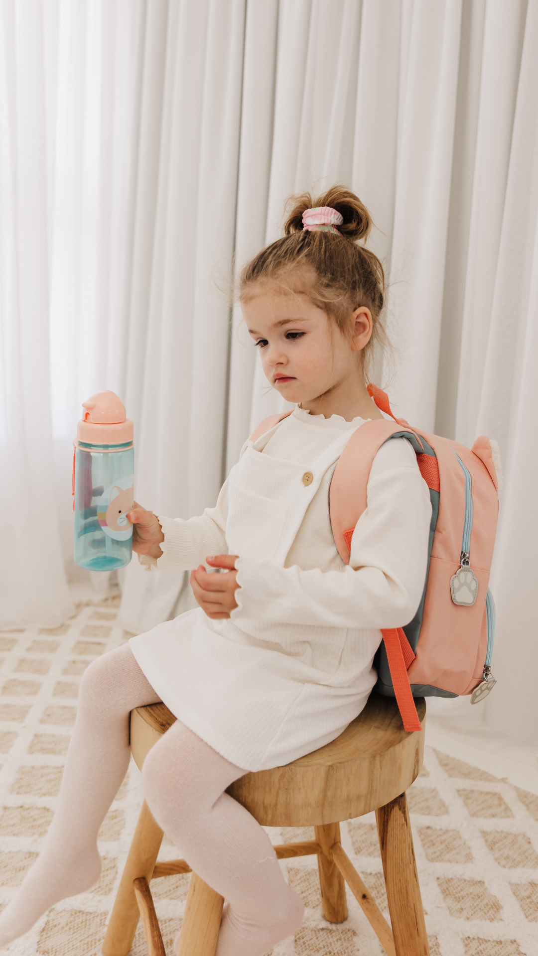 Skip Hop ZOO PP Straw Bottle 390ml - Cat