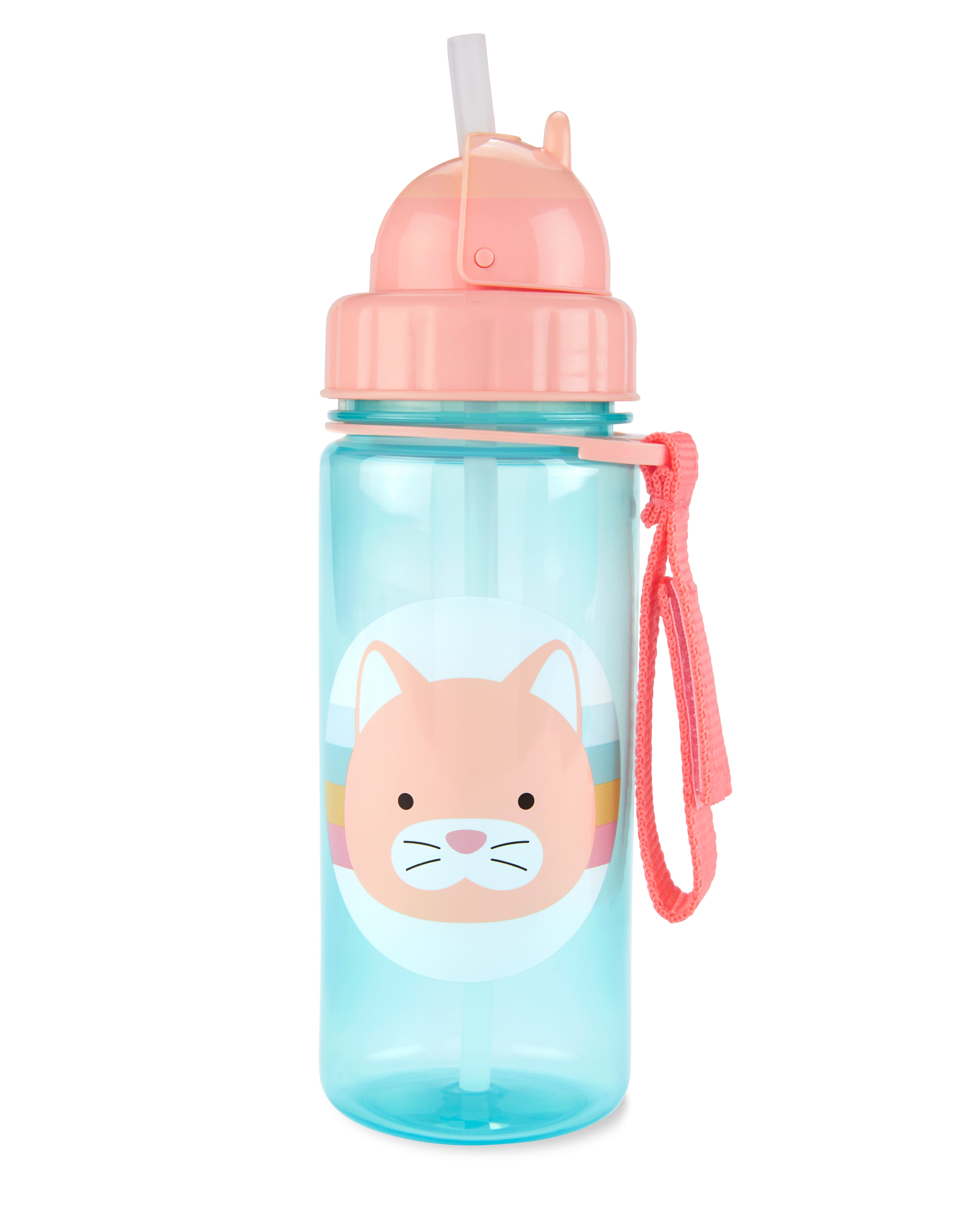 Skip Hop ZOO PP Straw Bottle 390ml - Cat