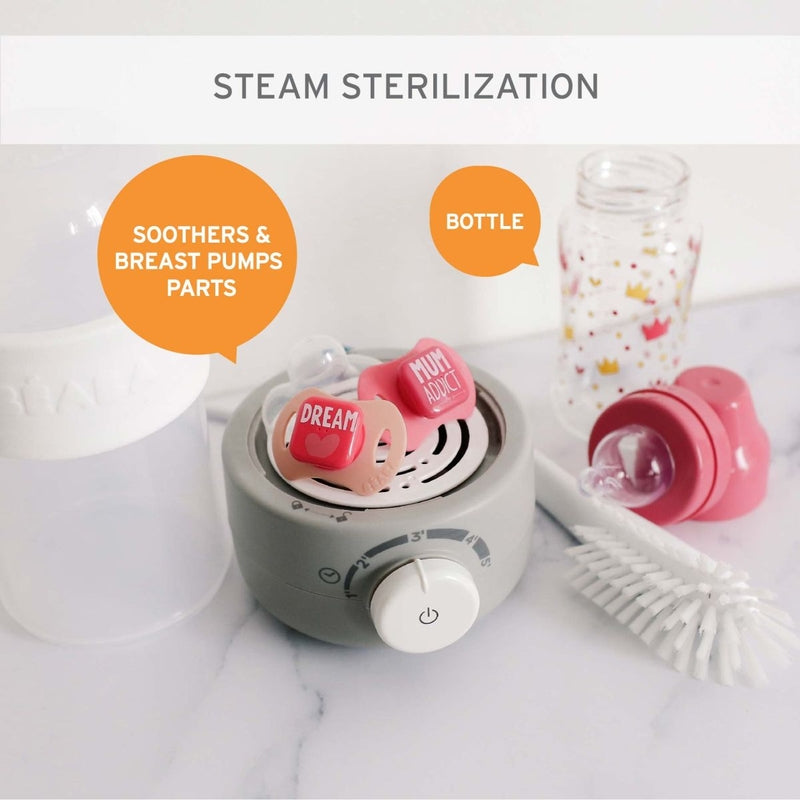 Beaba BabyMilk Bottle Warmer and Steriliser - Grey