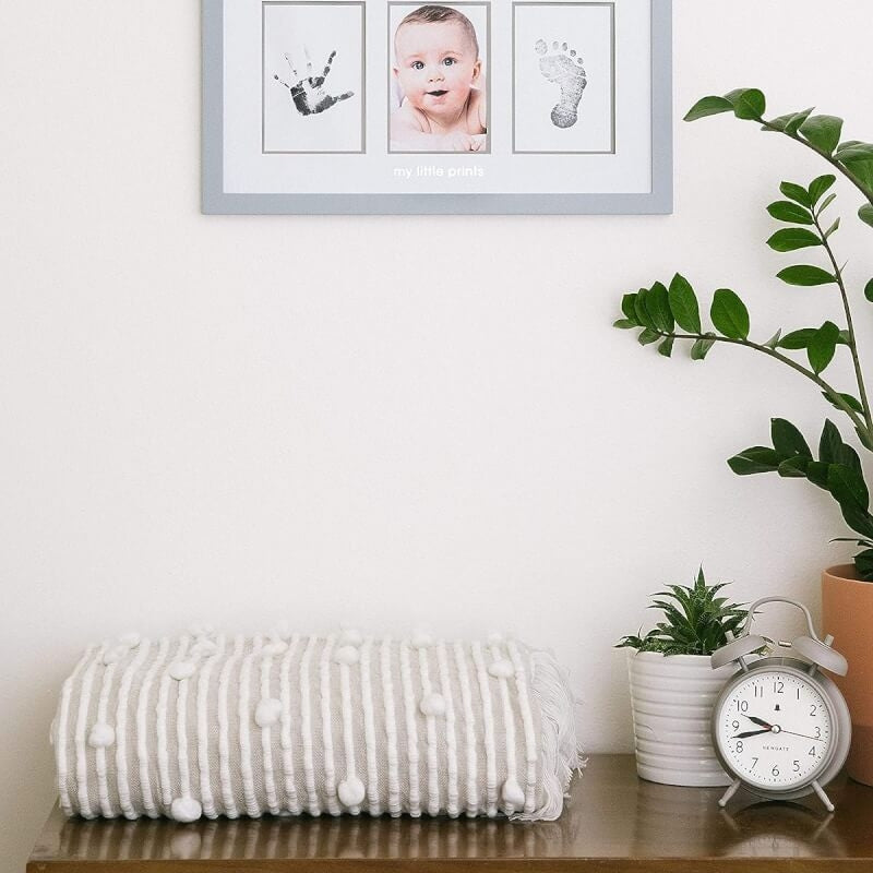 Pearhead Babyprints Photo Frame - Gray