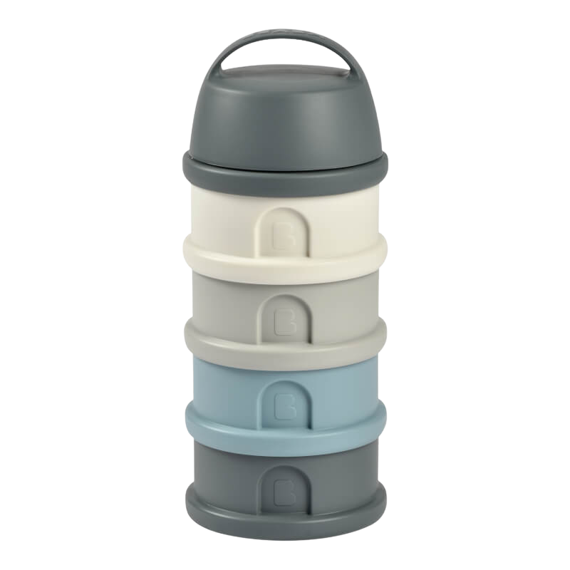 Beaba Formula & Snacks Container - Mineral Grey/Blue