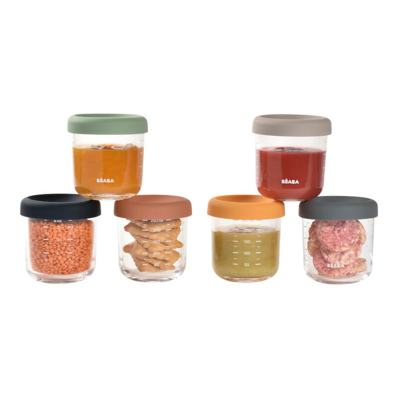 250ml Glass Containers - 6 Pack
