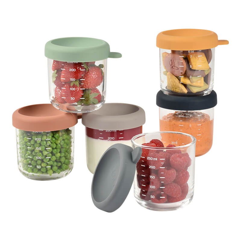 250ml Glass Containers - 6 Pack