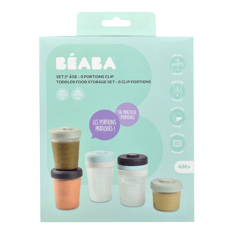 Beaba Toddler Food Storage Set - 8 Clip Portions