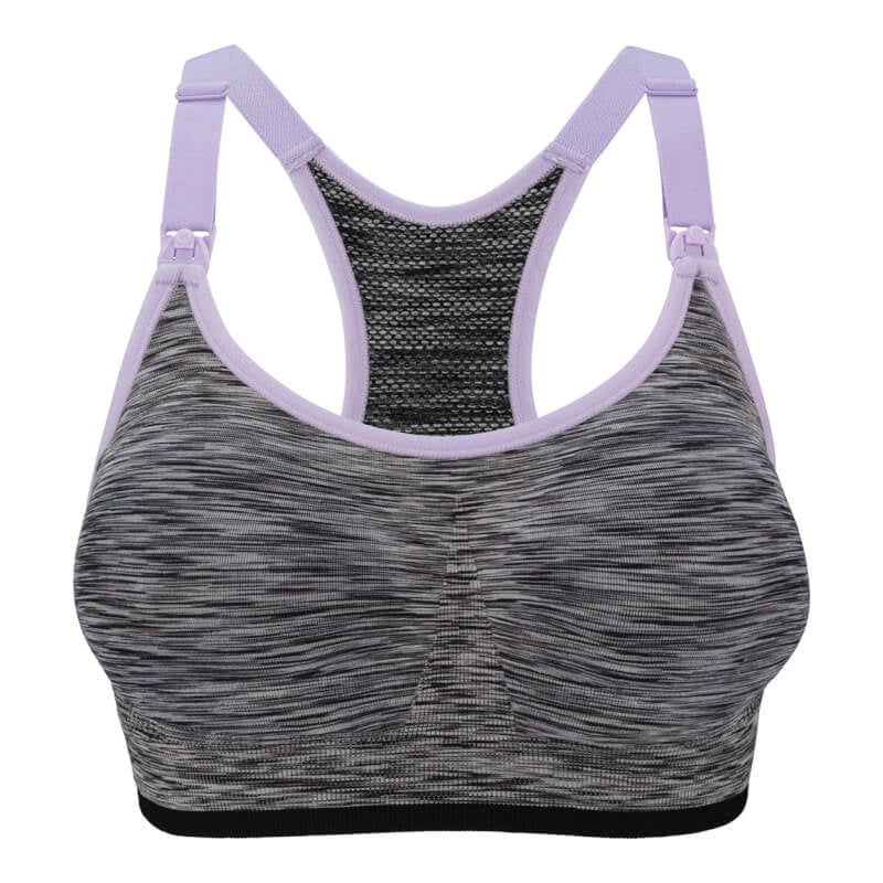 Bravado Designs Body Silk Seamless Rhythm Nursing Bra - Black Spacedye