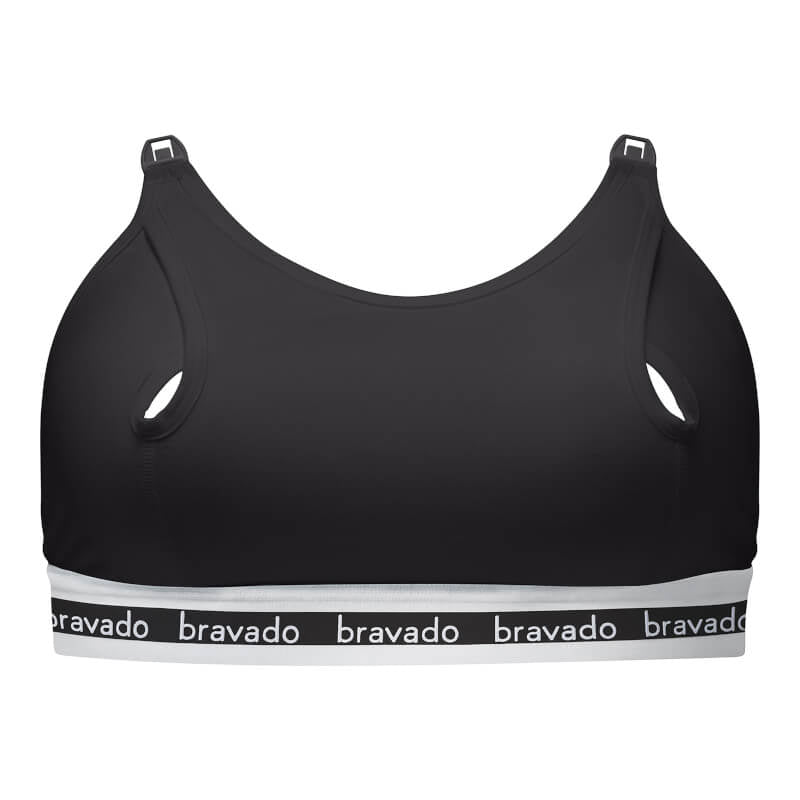 Bravado Designs Clip and Pump Sustainable Hands-Free Nursing Bra Accessory - Black