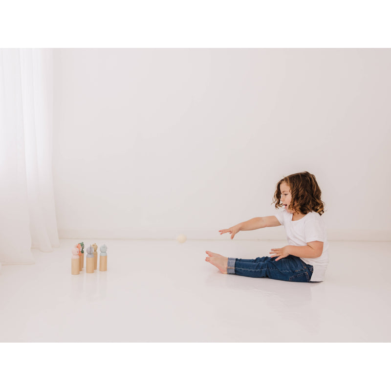 Bubble Wooden Animal Bowling Set