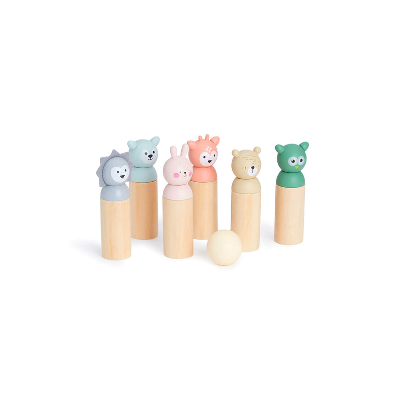Bubble Wooden Animal Bowling Set