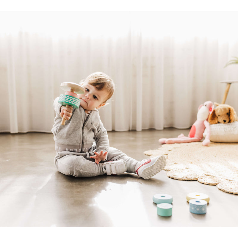 Bubble Wooden Stacking Rings