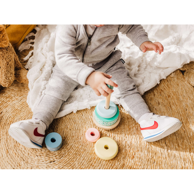 Bubble Wooden Stacking Rings