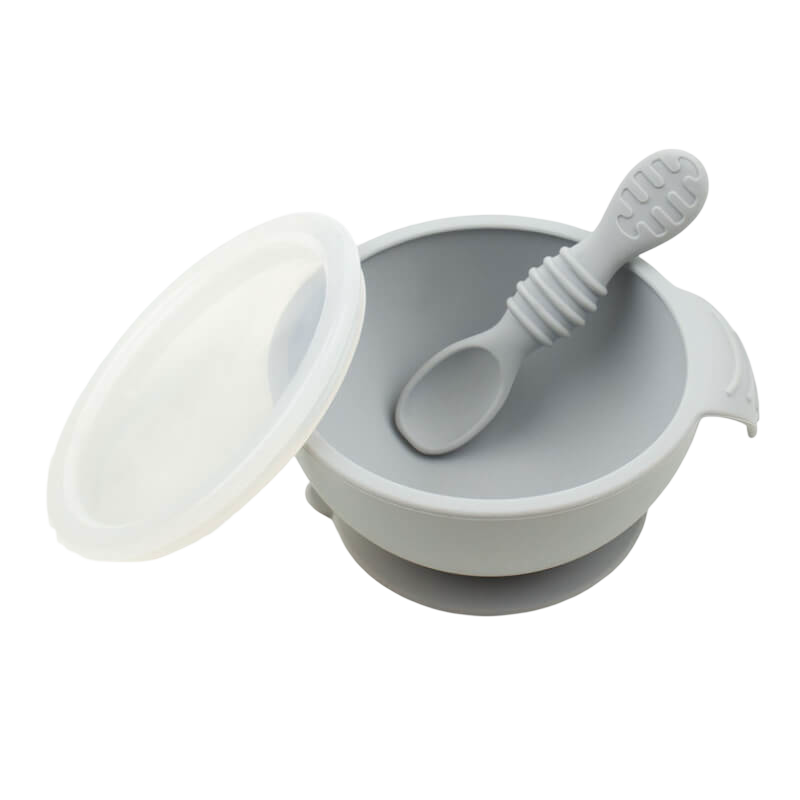 Bumkins First Feeding Set - Grey