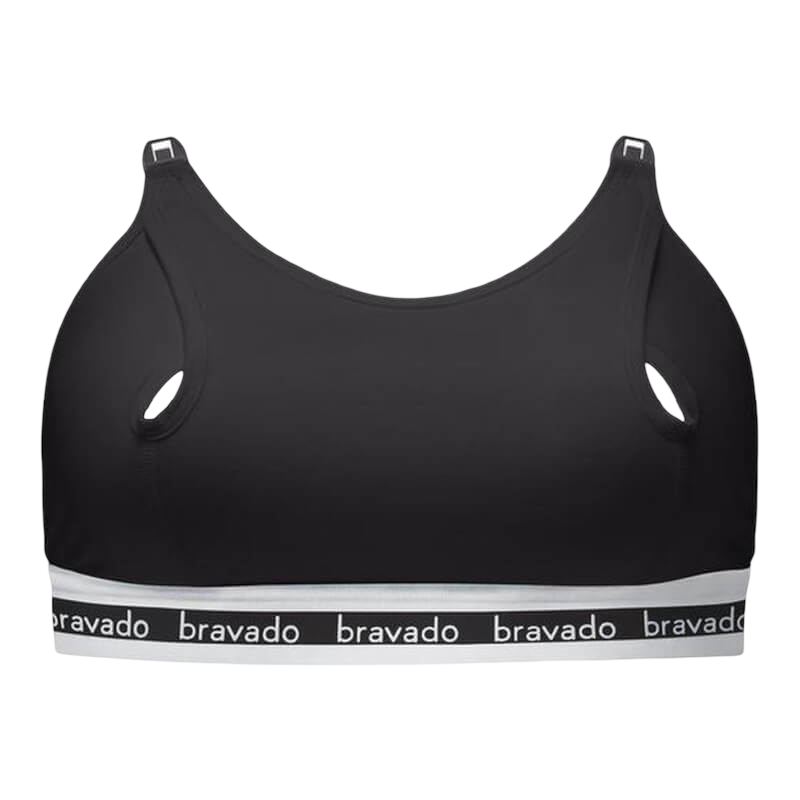 Bravado Designs Clip and Pump Sustainable Hands-Free Nursing Bra Accessory - Black