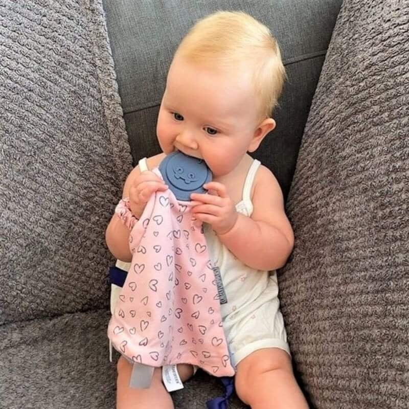 Cheeky Chompers Comfortchew Baby Comforter with Teether - Made With Love