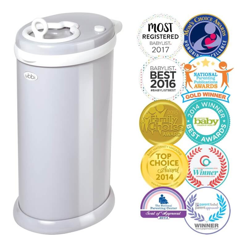 Ubbi Nappy Bin - Grey
