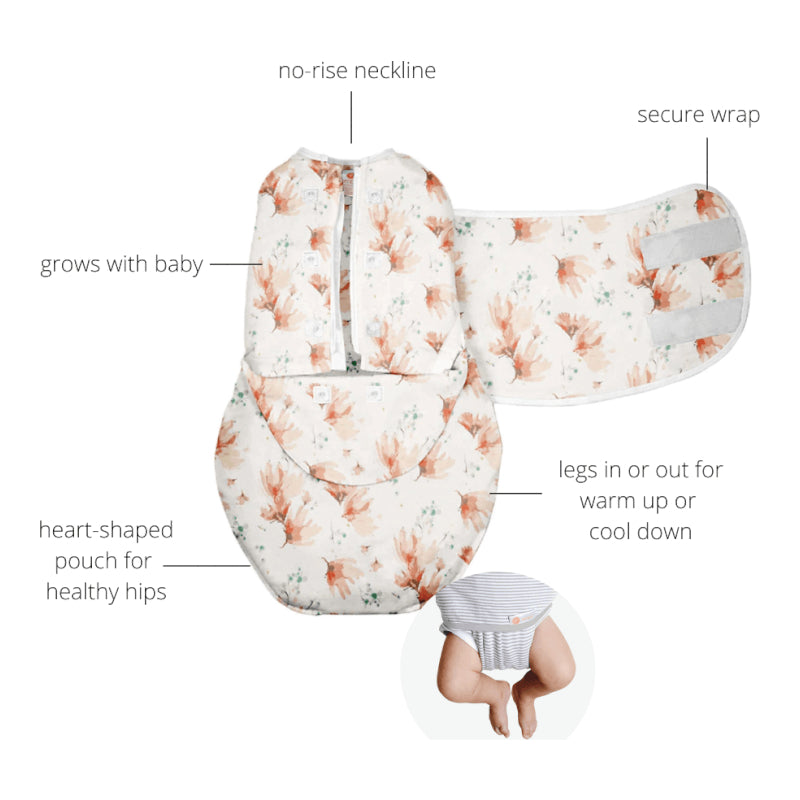 Embe Starter Swaddle - Blush Blossom
