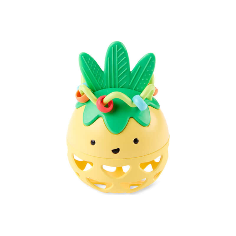 Farmstand Roll Around Pineapple Rattle Baby Toy