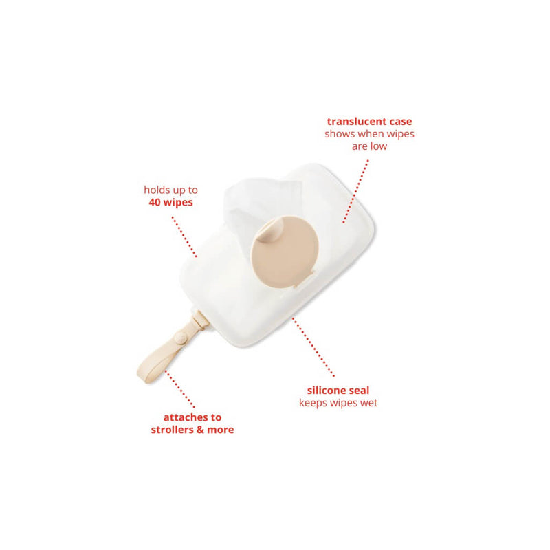 Skip Hop Grab & Go Snug Seal Wipes Case - Oat