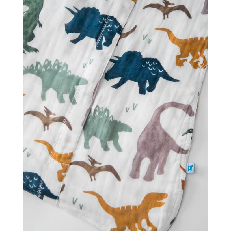 Little Unicorn Dino Friends Muslin Sleeping Bag
