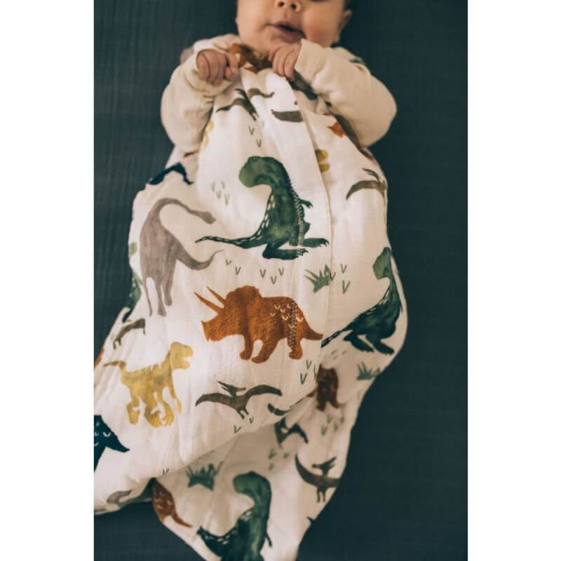 Little Unicorn Dino Friends Muslin Sleeping Bag
