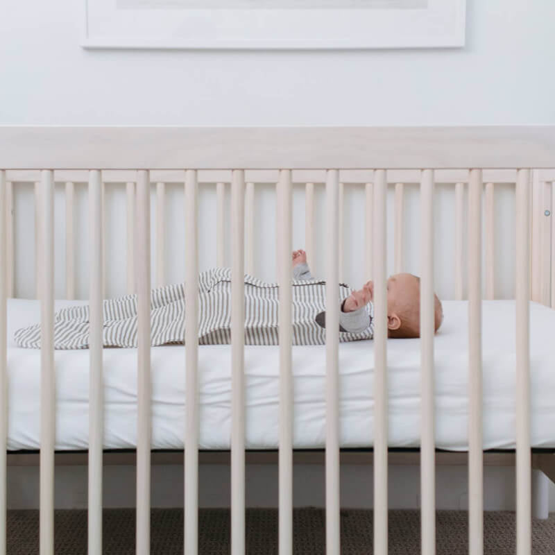 Little Unicorn Grey Stripe Muslin Sleeping Bag