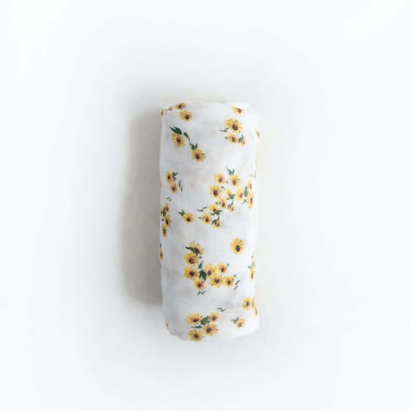 Little Unicorn Muslin Swaddle - Ditzy Sunflower