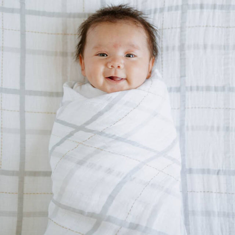 Little Unicorn Muslin Swaddle Set - Garden Bees