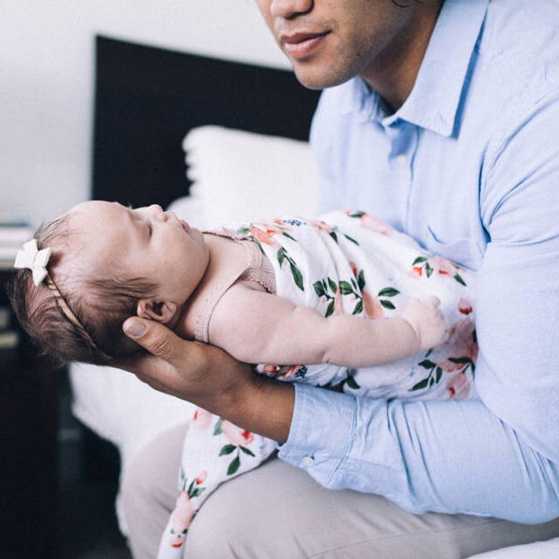 Little Unicorn Muslin Swaddle Set - Watercolour Roses