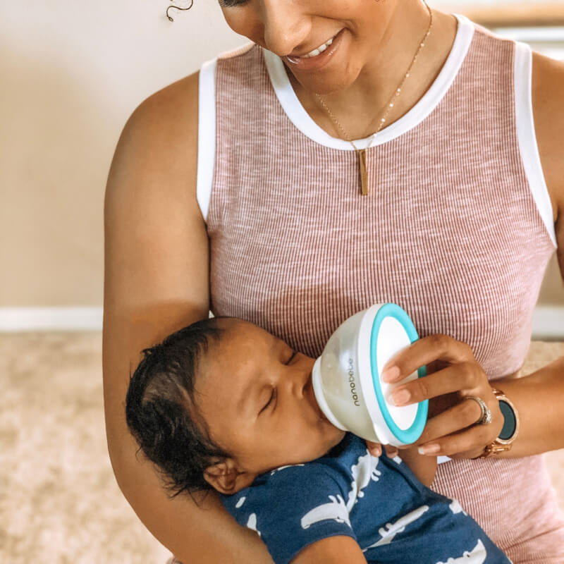 Nanobebe Breastmilk Bottle 2 Pack – Gray