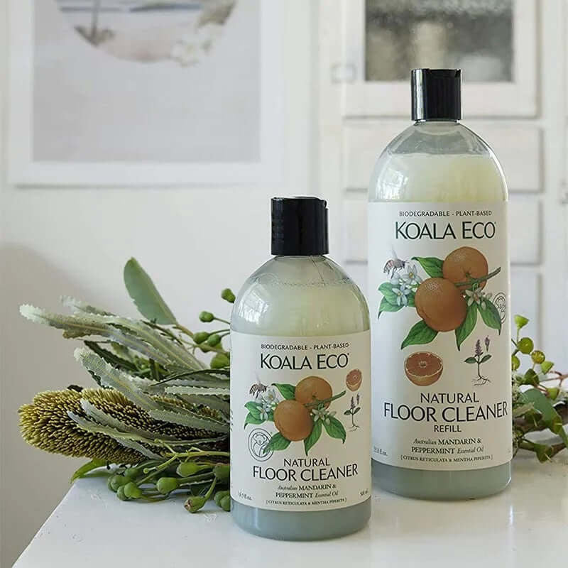 Natural Floor Cleaner - Mandarin & Peppermint 1L Refill