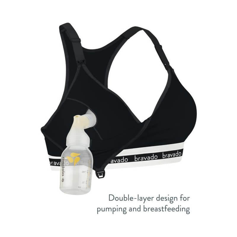Bravado Designs Original Pumping and Nursing Bra Sustainable - Black