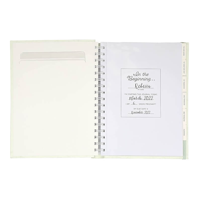 Pearhead Pregnancy Journal - Sage