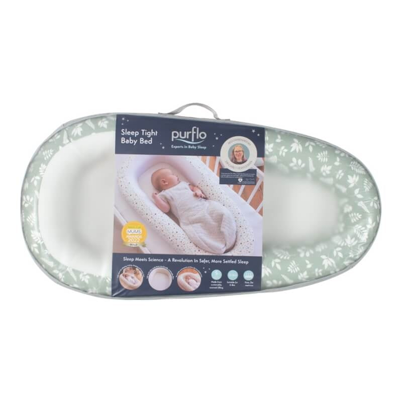 Purflo Sleep Tight Baby Bed - Fern