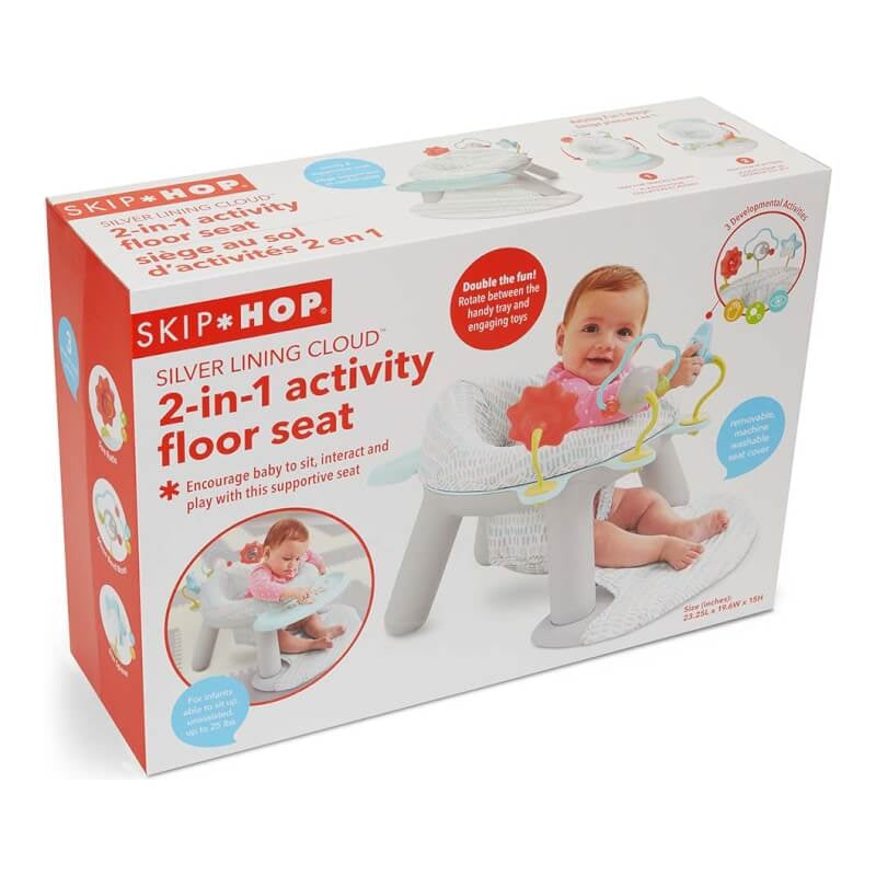 Skip Hop Silver Lining Cloud 2-In-1 Activity Floor Seat