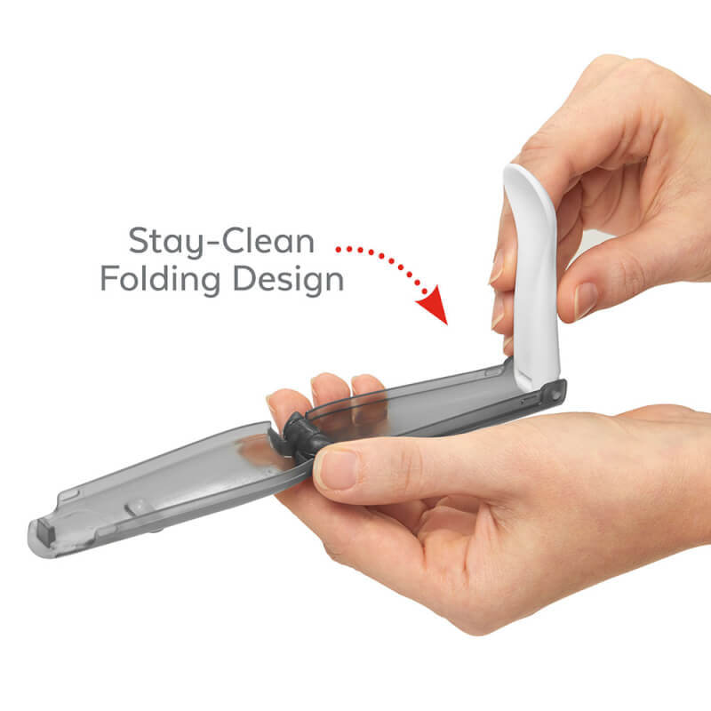 Skip Hop Easy-Fold Travel Spoons - Grey & Soft Teal (2-Pack)