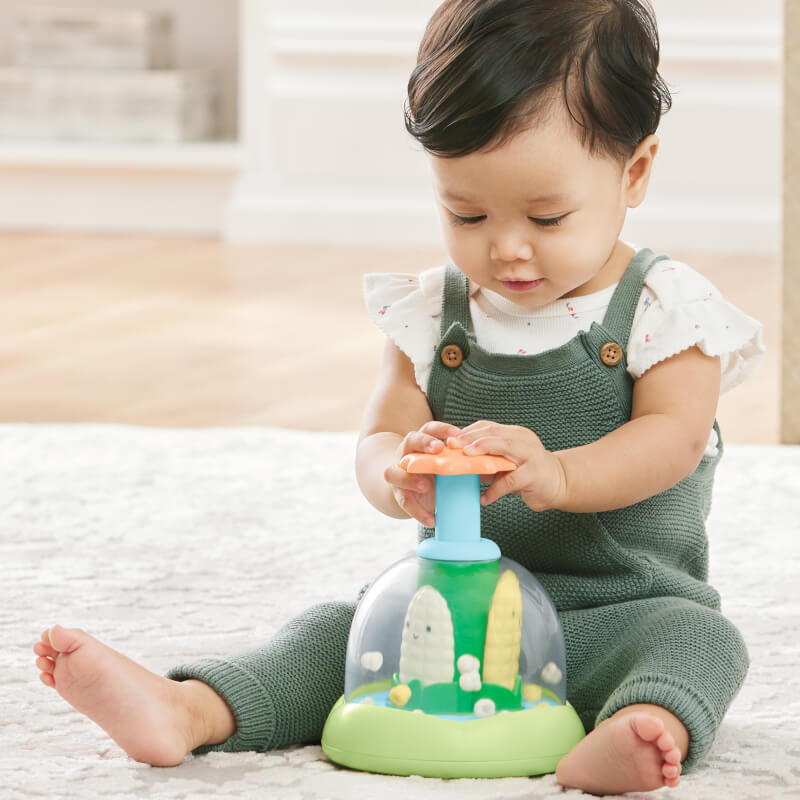 Skip Hop Farmstand Push & Spin Baby Toy