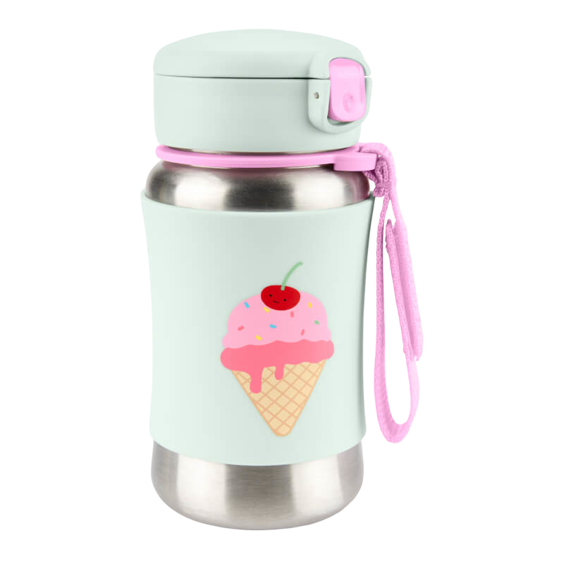 Spark Style Stainless Steel Straw Bottle 350ml