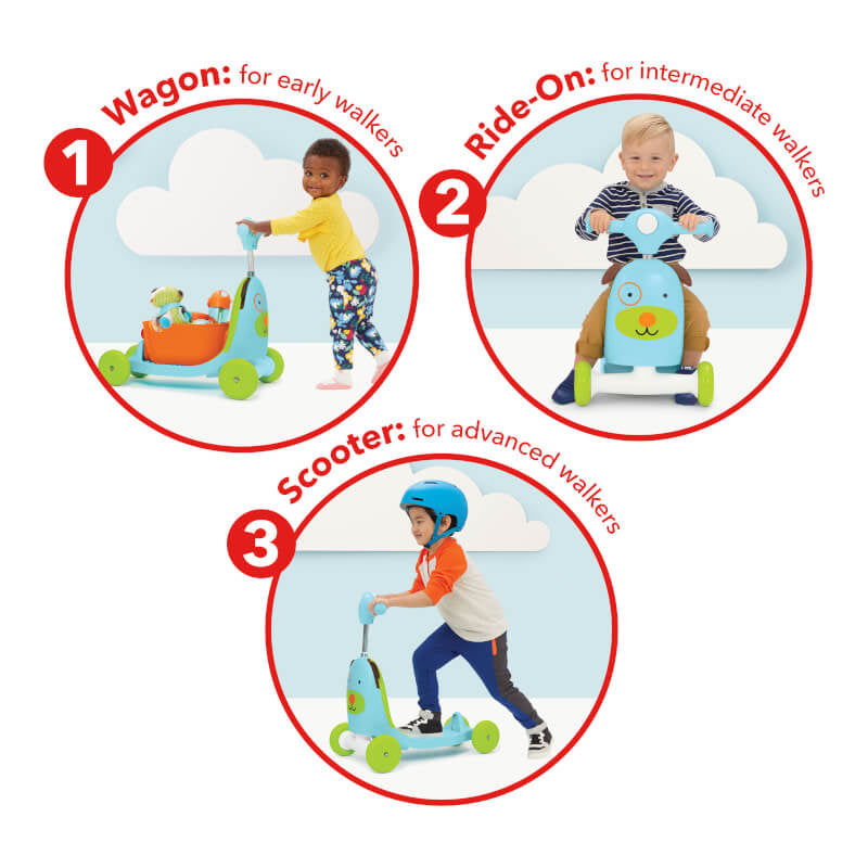 Skip Hop Zoo 3-in-1 Ride On Toy - Dog