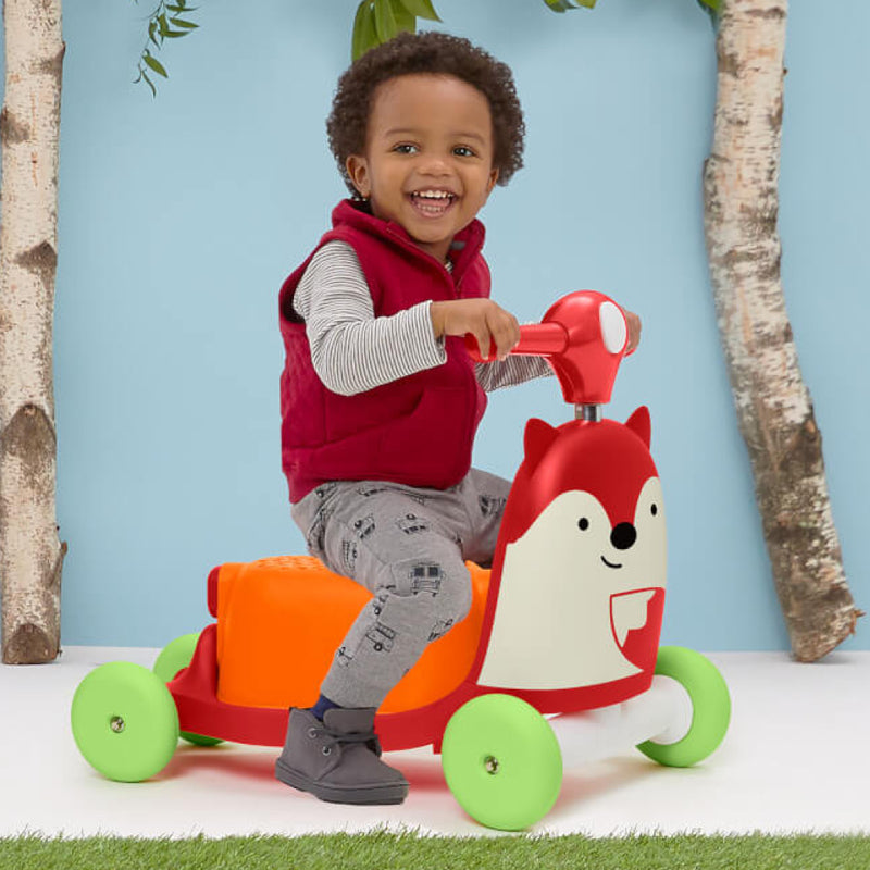 Skip Hop Zoo 3-in-1 Ride On Toy - Fox