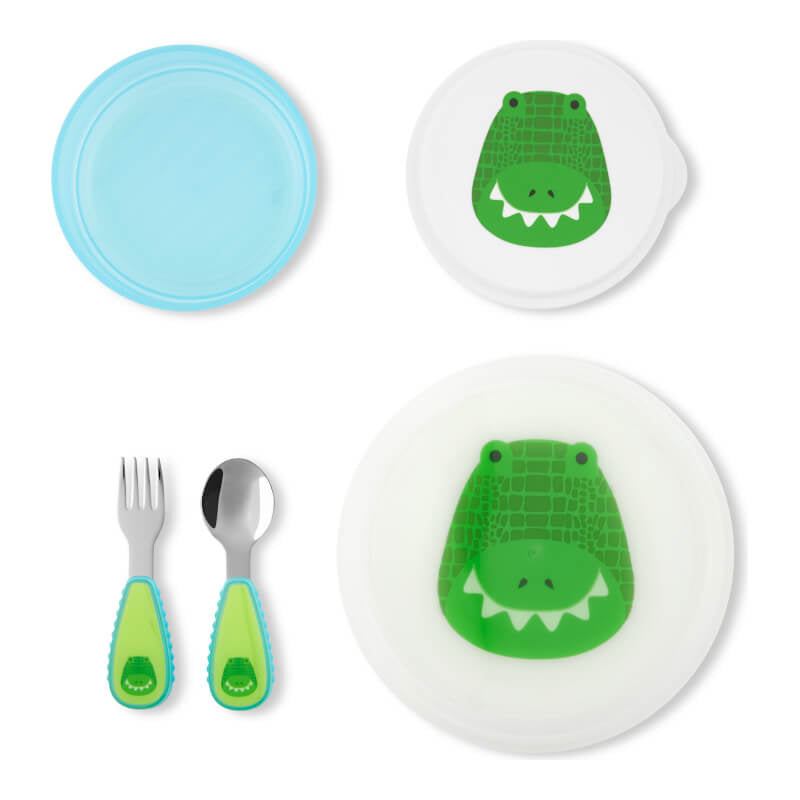 Skip Hop Zoo Table Ready Mealtime Set - Crocodile