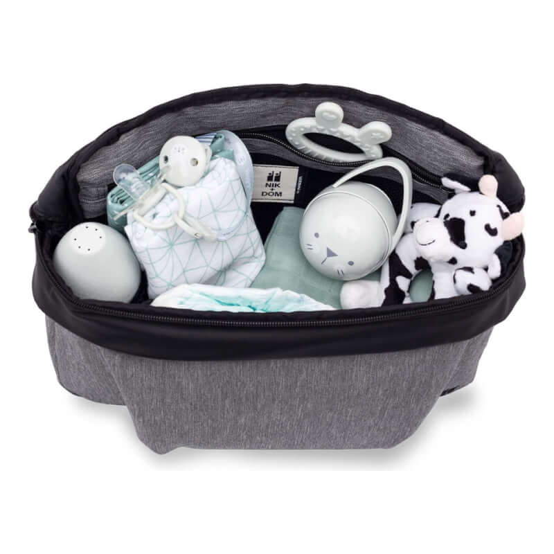 Nikidom Stroller Organiser Bag - Heather Grey