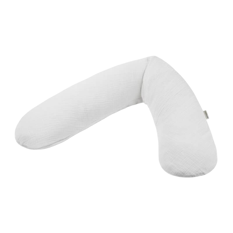 Theraline The Original Maternity and Nursing Pillow - Light Grey Muslin