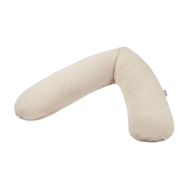 Maternity and Nursing Pillow - Sand Beige Muslin