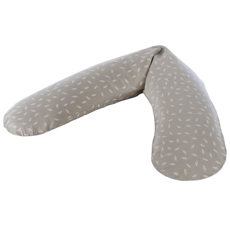 Theraline Pregnancy Pillow - Dancing Leaves Taupe