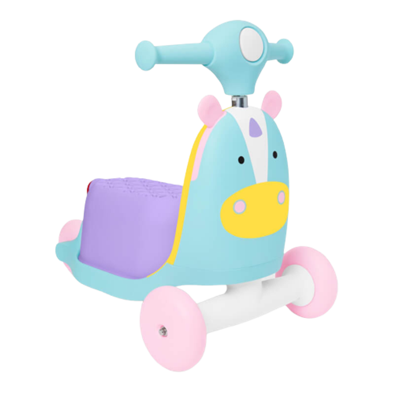 Zoo 3 in 1 Ride On Toy - Unicorn